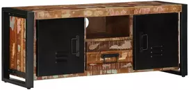 TV staliukas televizoriaus spintelė 100x30x40 cm Regeneruota medžio masyva