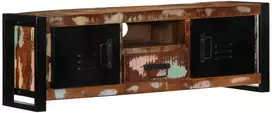 TV staliukas televizoriaus spintelė 100x30x35 cm Regeneruota medžio masyva