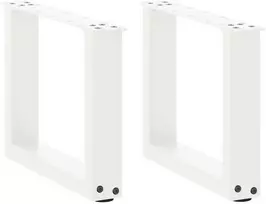 Kavos staliuko kojelės, 2 vnt., baltos, 30x(30-31) cm, plienas, U formos