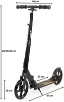 Paspirtukas HyperMotion Vibe juodas