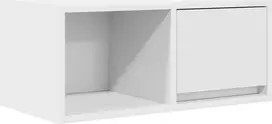 TV staliukas Televizoriaus spintelė, balta, 60x31x25,5 cm, apdirbta mediena