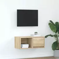 TV staliukas Televizoriaus spintelė, ąžuolo, 60x31x25,5 cm, apdirbta mediena
