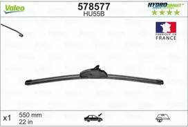 Valytuvas Valeo HydroConnect HU55B, 550 mm
