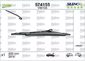 Valytuvas Valeo Silencio Performance Spoiler VM105, 600 mm