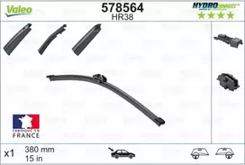 Galinis valytuvas Valeo HydroConnect HR38, 380 mm