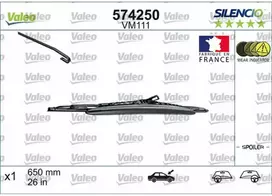 Valytuvas Valeo Silencio Performance Spoiler VM111, 650 mm
