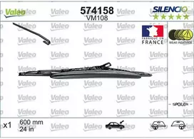 Valytuvas Valeo Silencio Performance Spoiler VM108, 600 mm