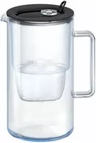 Aquaphor Glass, stiklinis 2,5 l filtravimo ąsotis su Maxfor+ Mg kasete, juodas