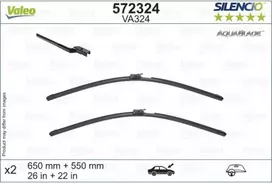 Valytuvų komplektas Valeo Aquablade VA324, 650/550 mm
