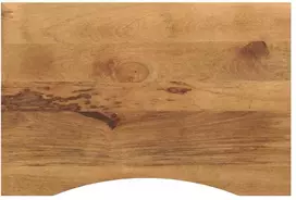 stalviršis su išlenkta 80x50x2,5 cm medžio masyvo grubus mango