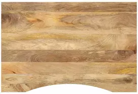 stalviršis su išlenkta 80x50x2,5 cm medžio masyvo grubus mango