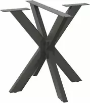 Valgomojo stalo koja, voro formos, antracito spalvos, 85x85x(72-73) cm, plienas