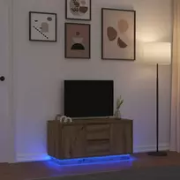 TV staliukas Televizoriaus spintelė su LED, artisano, 100x41x50 cm