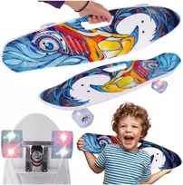 Malplay Riedlentė su rankena, LED ratais, ABEC-7, 65 cm