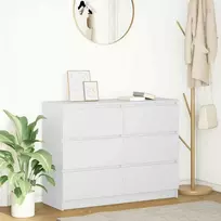 indauja balta 100x35x76 cm inžinierinė mediena