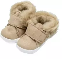 Kūdikių žieminiai batukai New Baby 0-3 m šviesiai rudi, dydis 0-3 m, 116/122