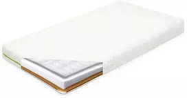 Vaikiškas čiužinys New Baby CLASSY 120x60x11 cm grikių putos-kokoso Aloe Vera