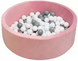 Vaikų sausas baseinas su kamuoliukais New Baby rožinė
