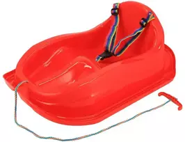 Plastikinės rogės su atlošu Baby Mix MINI raudona