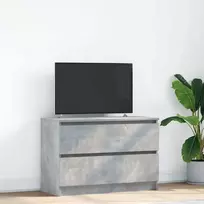 TV staliukas Televizoriaus spintelė, betono pilka, 80x35x54 cm, mediena