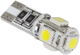 Vipow Żarówka T10 LED automobilio lemputė (Canbus) - 5x SMD5050, balta