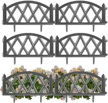 Palisade sodo tvora, grafito apvadas, komplekte 6 vnt. 50x30 cm