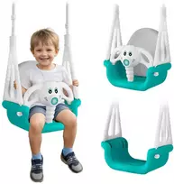Ricokids 3 viename dramblio formos kibiro sūpynės, turkio spalvos