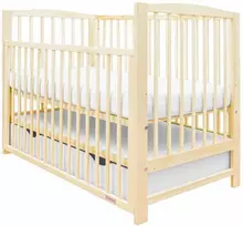 New Baby Nauja Baby LILLY lovelė su stalčiumi ir stalčiumi natural