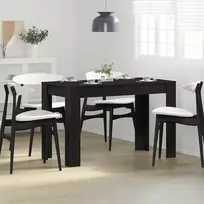 Valgomojo stalas, juodos ąžuolas, 120x60x76cm, apdirbta mediena