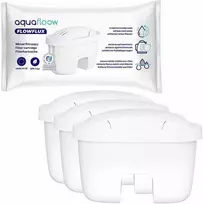 Aquafloow FlowFlux vandens filtro kasetė, skirta filtro ąsočiui - 3 vnt