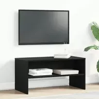 TV staliukas televizoriaus spintelė juodas ąžuolas inžinierinis medis