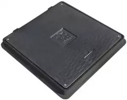 Gm_Plasta Kvadratinis kanalizacijos liukas, 650×650 mm A15 juodas