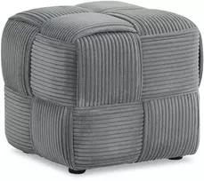 Homestyle4U Pufas, 46x41x46 cm, Pilka