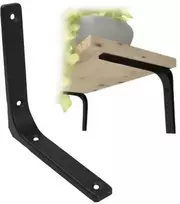 Oem Lentynos atrama 300x185mm - juoda - metalinė Atrama - Rankena