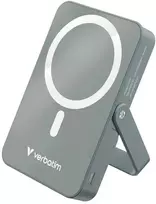 „Verbatim Charge ‘n’ Go“ magnetinė belaidė įkrovioji baterija su stovu, 10000 mAh, pilka