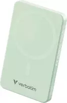 „Verbatim Charge ‘n’ Go Essentials“ magnetinė belaidė išorinė baterija, 5000 mAh, Žalia