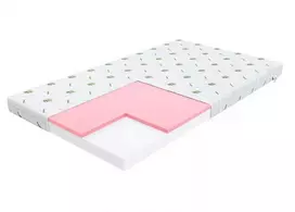Vaikiškas porolono čiužinys su Aloe vera paviršiumi LUGO 70X120