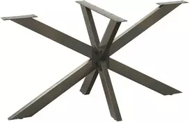 Valgomojo stalo koja, voro formos, juoda, 150x78x(72-73) cm, plienas