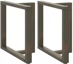 Valgomojo stalo kojelės, 2 vnt., juodos, 80x35x(72-73) cm, plienas