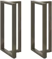 Baro stalo kojos, T formos, 2 vnt., juodos, 60x35x(110-111) cm, plienas
