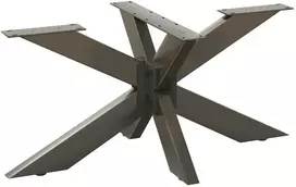 Kavos staliuko koja, voro formos, juoda, 98x58x(42-43) cm, plienas