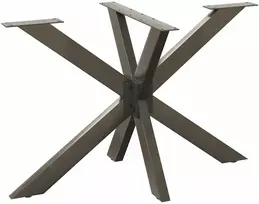 Valgomojo stalo koja, voro formos, juoda, 120x68x(72-73) cm, plienas