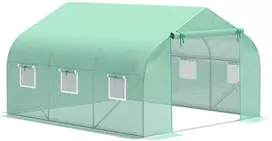 Outsunny Šiltnamis su dvišlaičiu stogu 350 × 300 × 200 cm