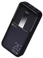 C-tech Powerbank 20000mAh, Li-Pol, 22,5W, USB-C / USB-A / mikro USB