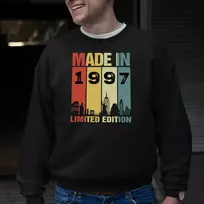 Džemperis "Limited edition" su Jūsų pasirinktais gimimo metais (be kapišono)