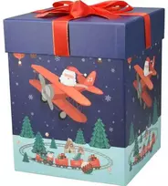 Home Styling Collection Dvi dovanų dėžutės su Kalėdų Senelio motyvu, 26 ir 23 cm
