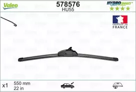 Bikuvalt Valytuvas Valeo HydroConnect HU55, 550 mm