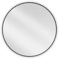 Vonios veidrodis Mexen Loft Round, 80 cm, Juodas