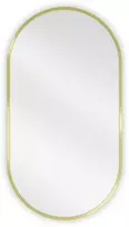Vonios veidrodis Mexen Loft Oval, 75 x 40 cm, Gold
