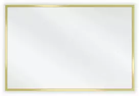 Vonios veidrodis Mexen Loft, 60 x 40 cm, Gold